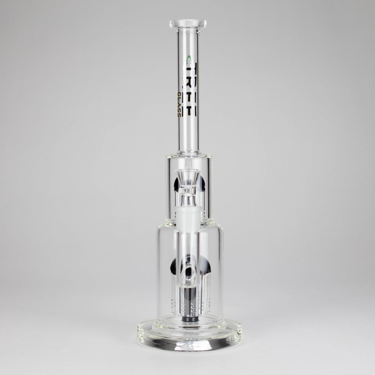 Dual Tree-Perc Glass Bong from Tree Glass in 15 Inches