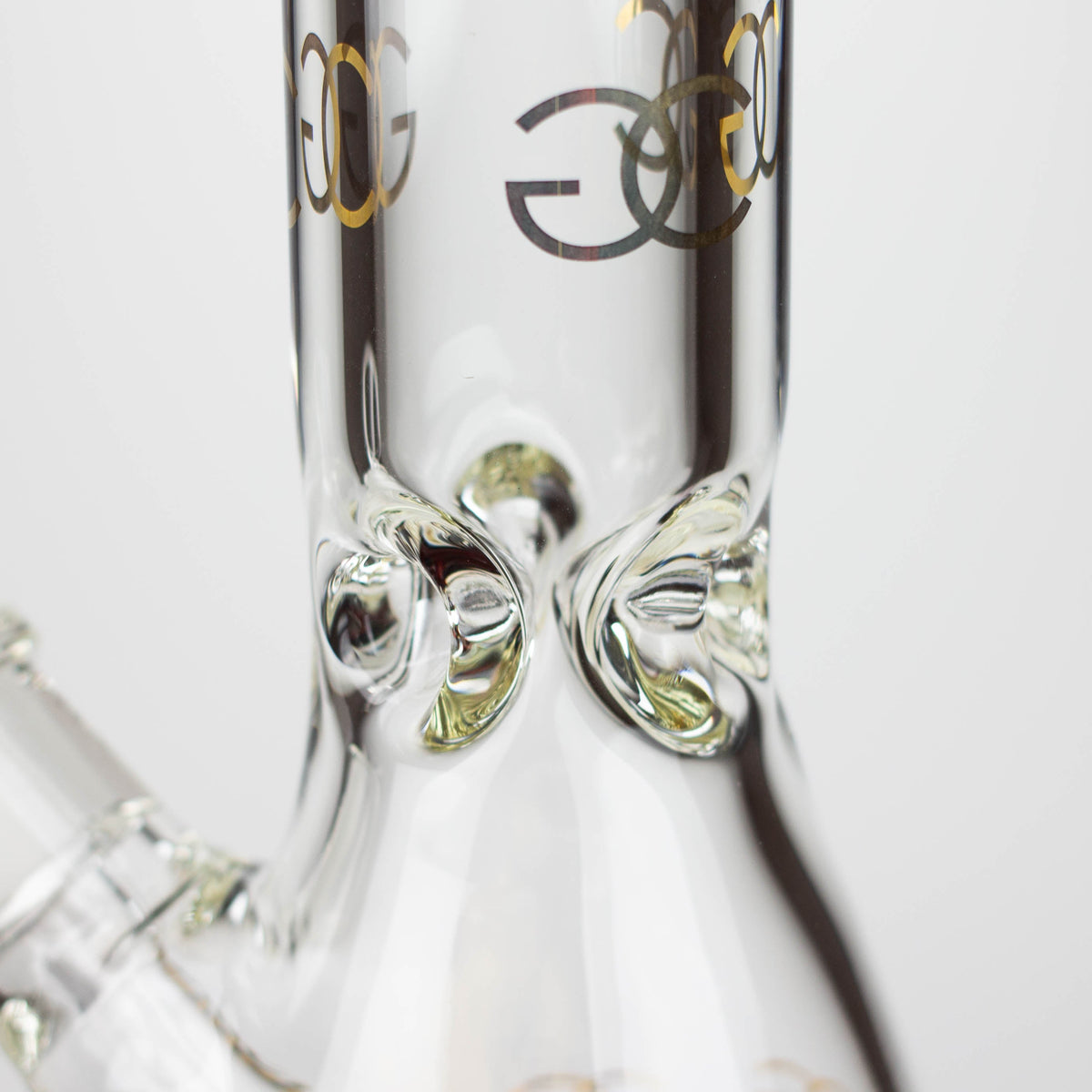 Golden Crown  18 Inch Beaker Bong with 24K Gold Emblem & Ice Catcher
