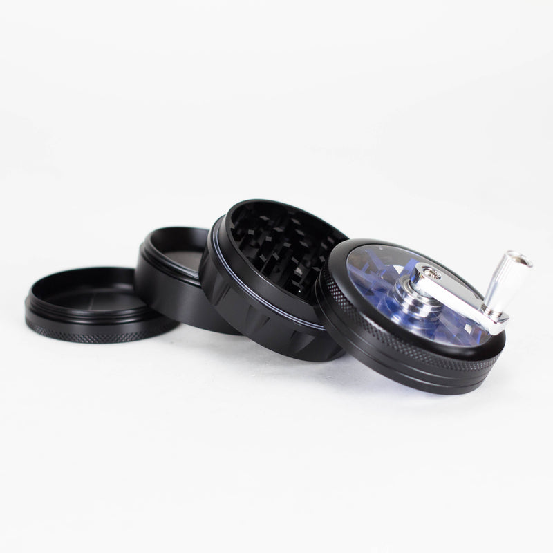 Black 4-Piece Metal Herb Grinder Online