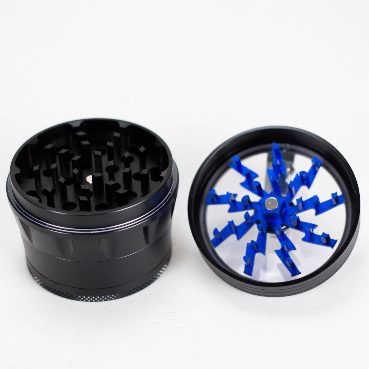 4-Piece Metal Herb Grinder with turning handle