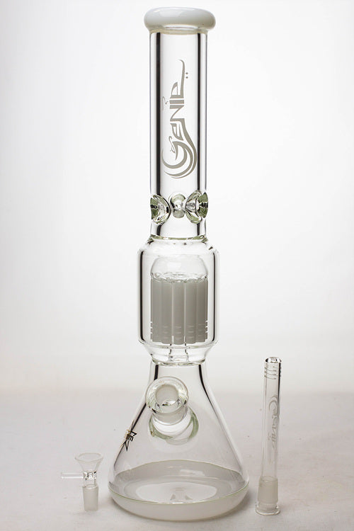17" Beaker Bong With 10-Arm Tree Perc with bowl piece and downstem from GENIE Glass
