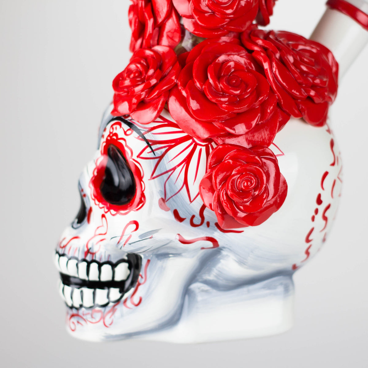 Base Of The 9" Sugar Skull Rose Bong
