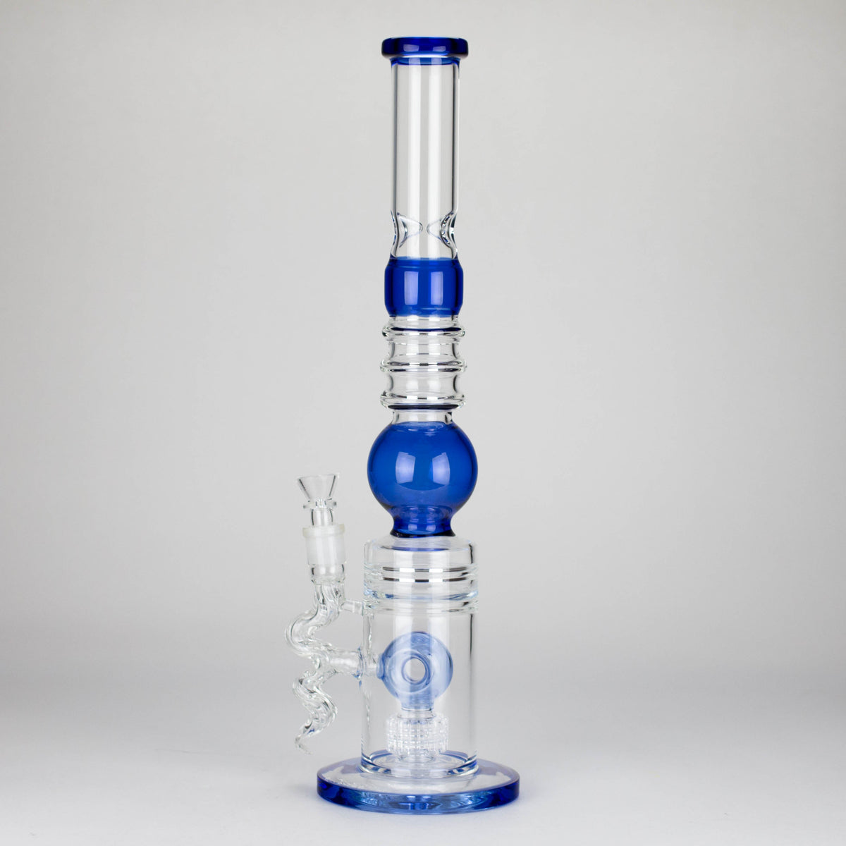 Big Showerhead Perc Water Bong in Blue