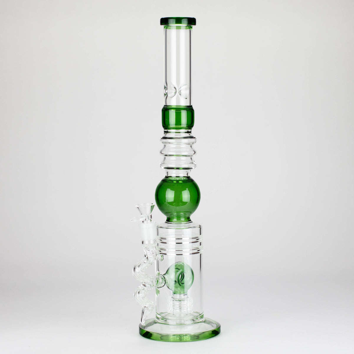Big Showerhead Perc Water Bong in Green