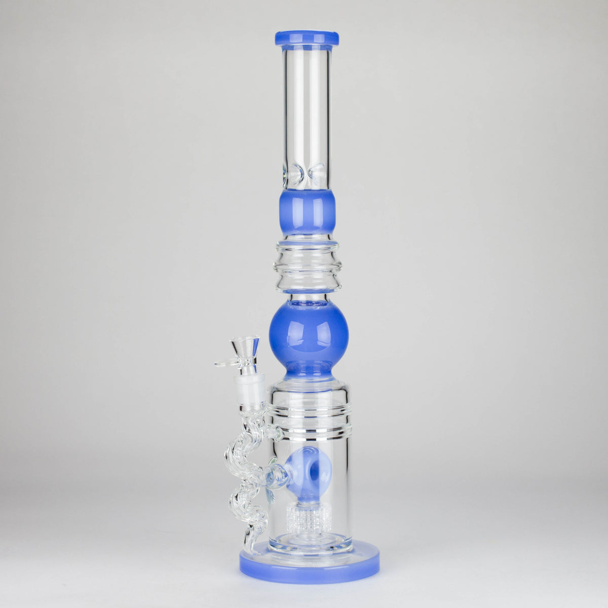 Big Showerhead Perc Water Bong in Light Blue