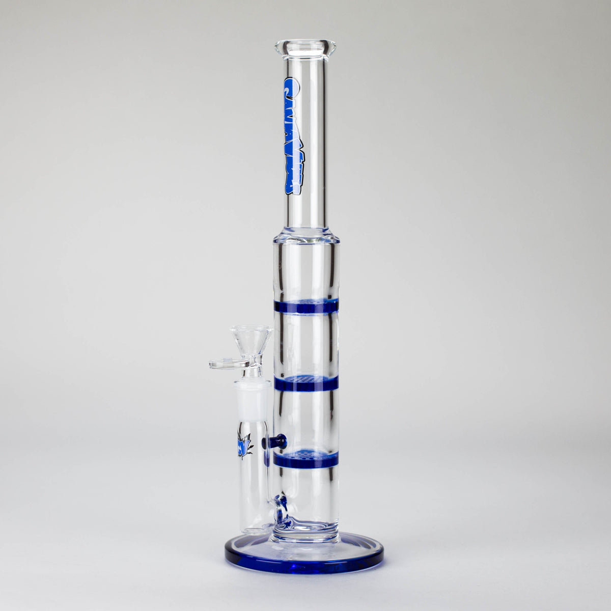 Ganjavibes Triple Honeycomb Perc Bong in Blue