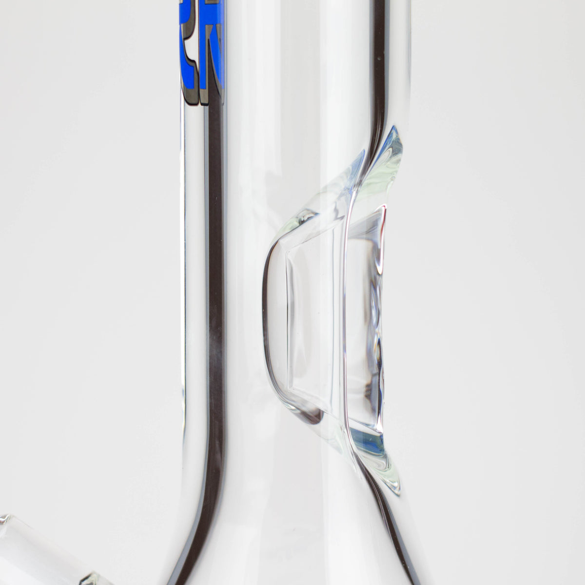 Elbow Ice Catcher in the Silk Glass Thick Beaker Bong With Ash Catcher