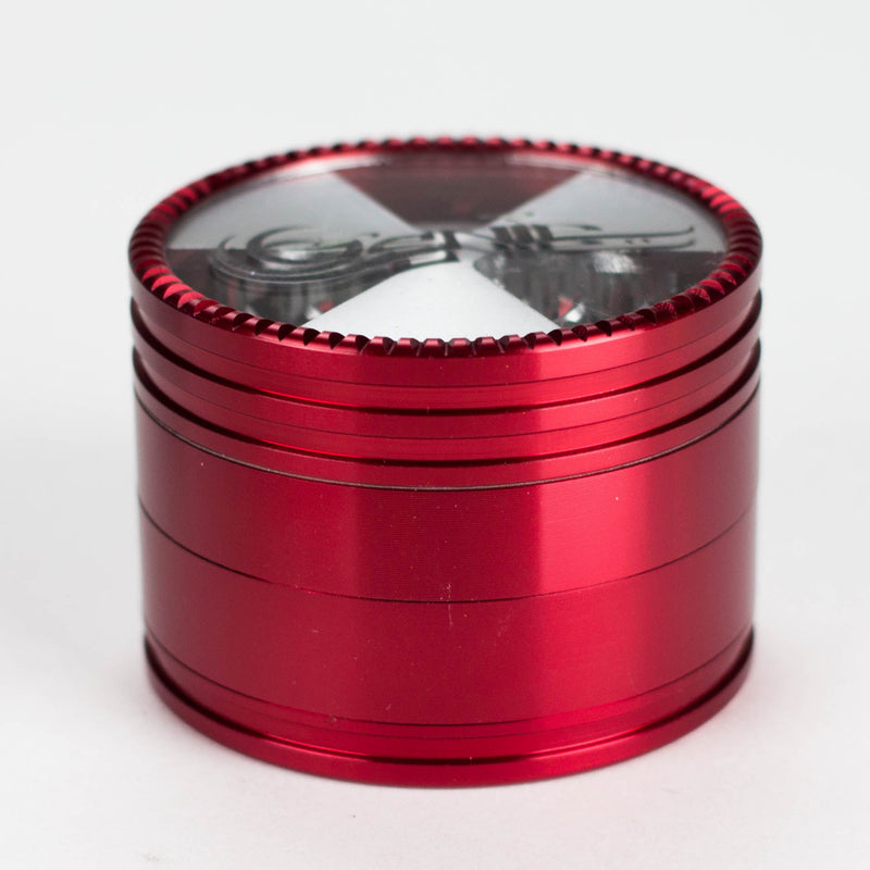 Genie Tri-Clear Red Herb Grinder