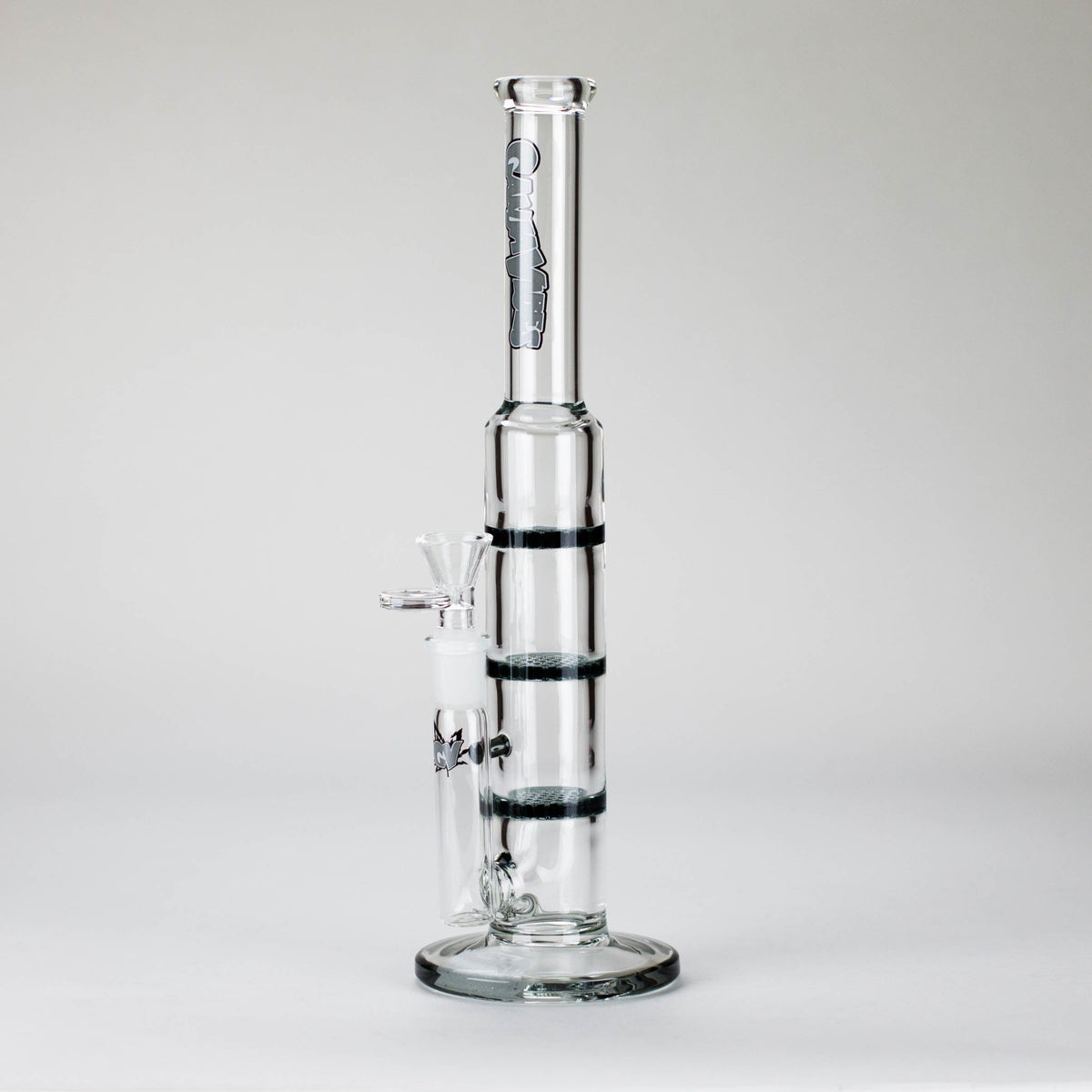Ganjavibes Triple Honeycomb Perc Bong in Grey