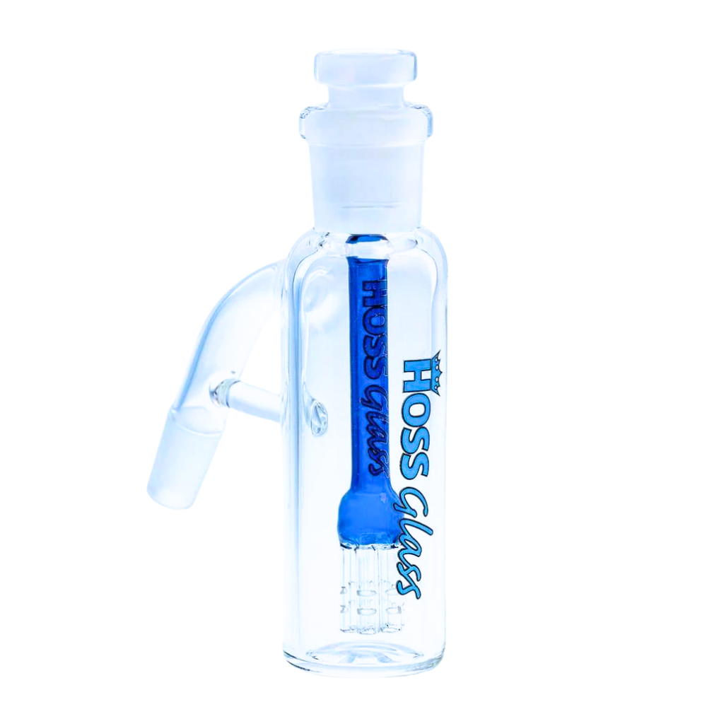 Hoss Glass Frosted Ash Catcher with 6 arm downstem