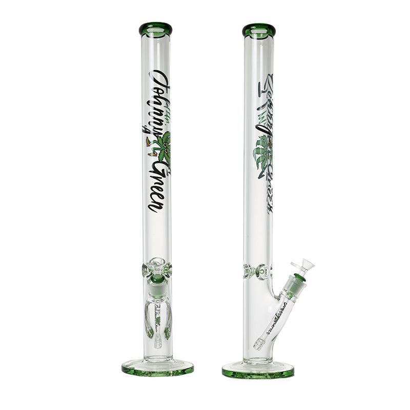 Huge Straight Tube Bong with Grid Perc