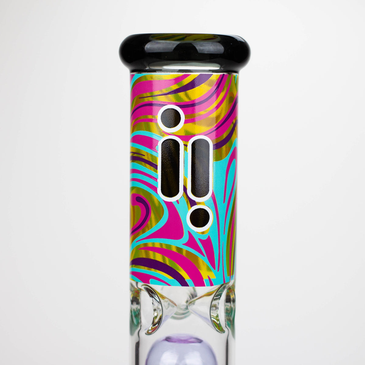 Glass Neck of the Infyniti 14 inch Untamed Jellyfish Perc Beaker Bong
