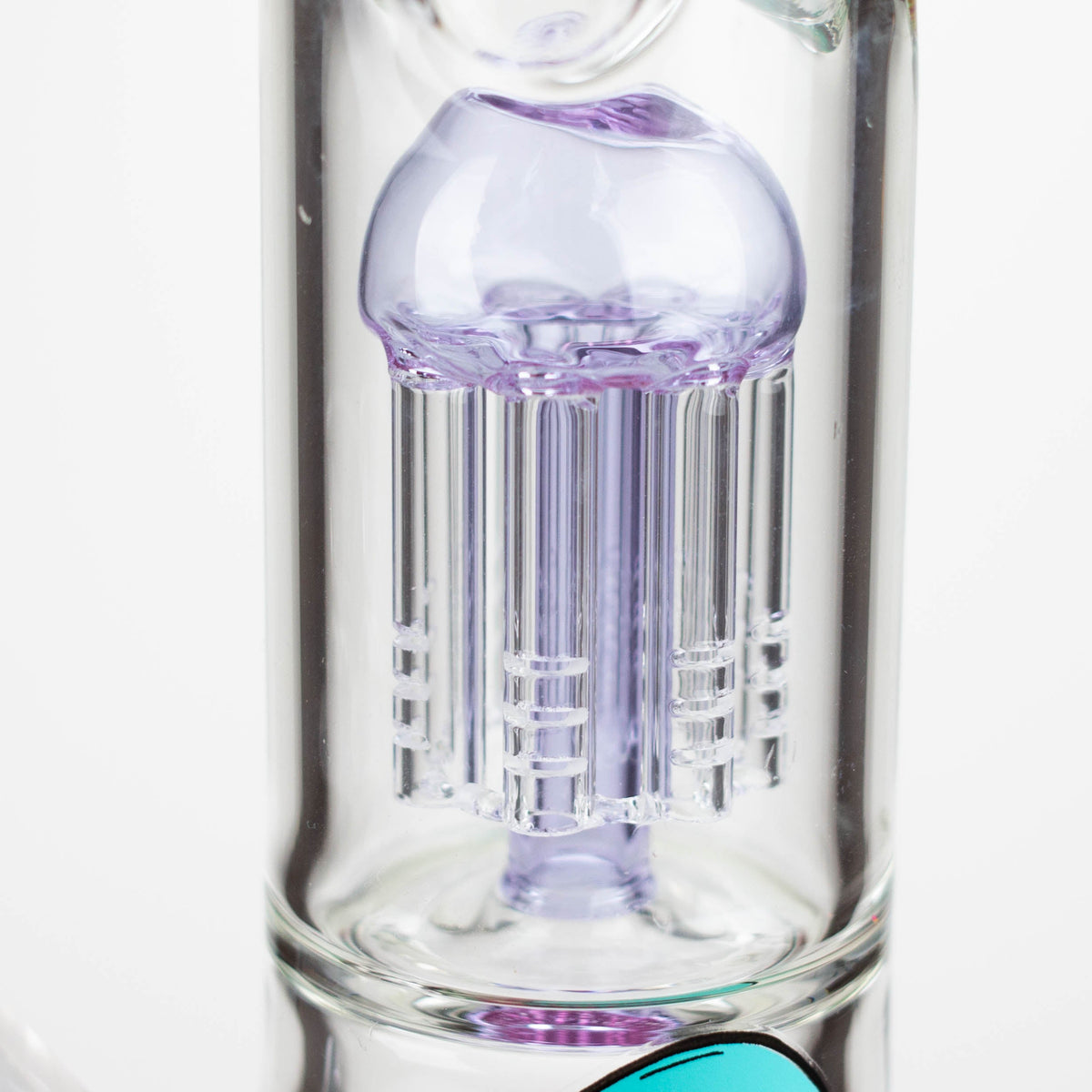 Tree Arm Percolator in the Infyniti 14 inch Untamed Jellyfish Perc Beaker Bong