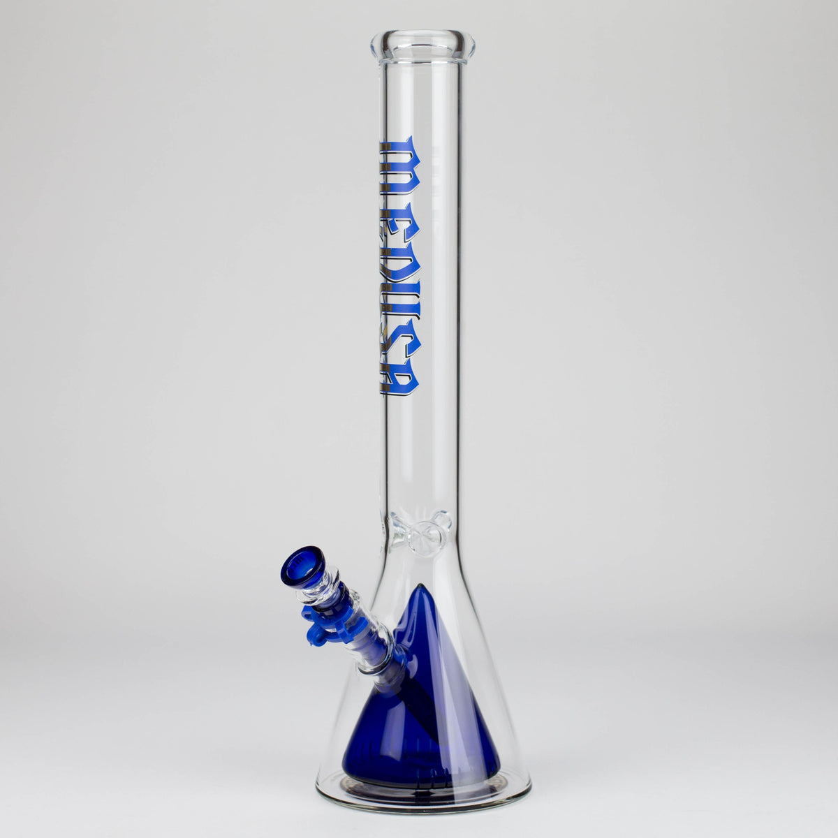 Medusa Big Beaker Bong With Cone Perc in Blue