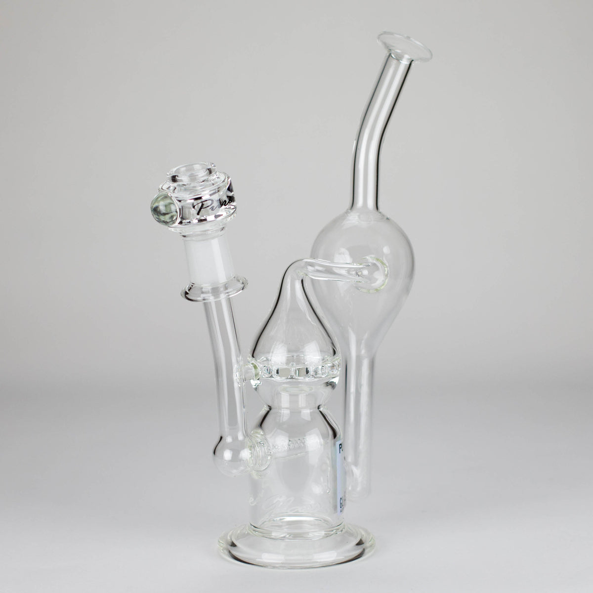 Pure Glass Infinity Recycler Bong With Inline Perc