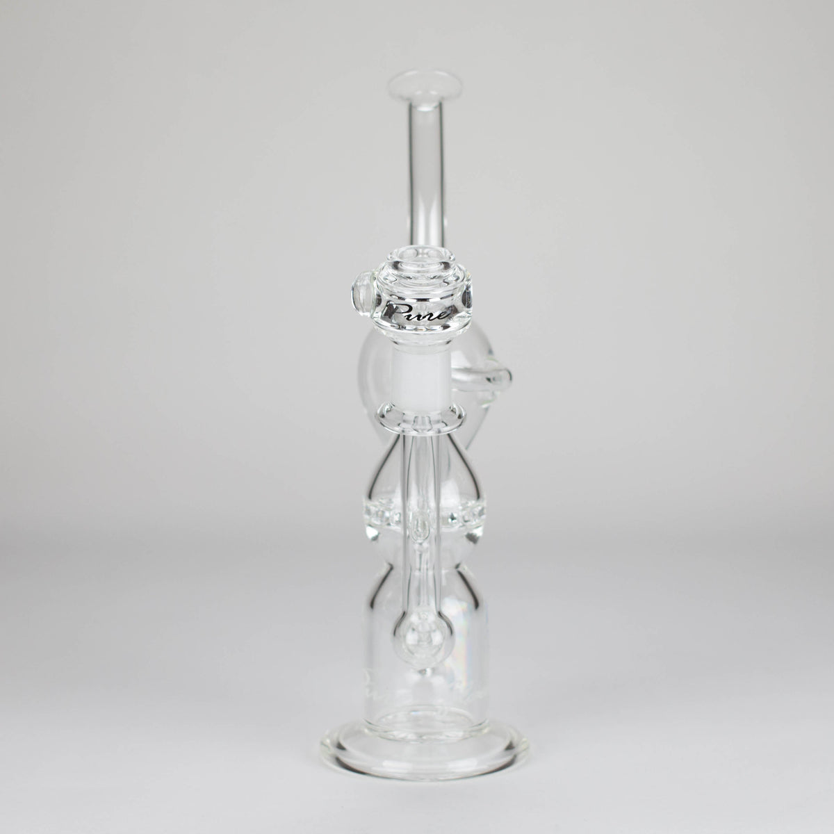 Pure Glass Infinity Recycler Bong With Inline Perc in 12 Inches