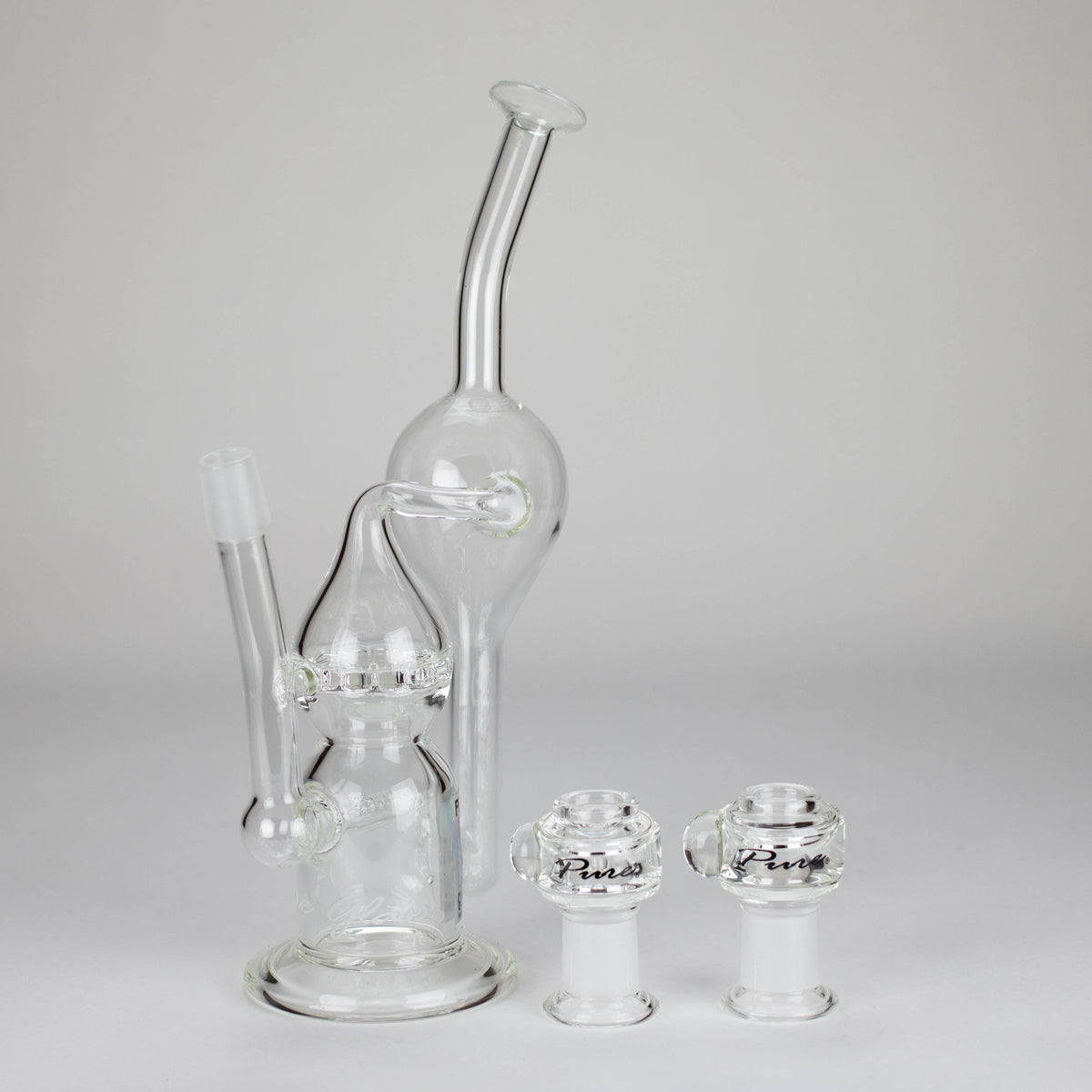 12 Inch Pure Glass Infinity Recycler Bong With Inline Perc