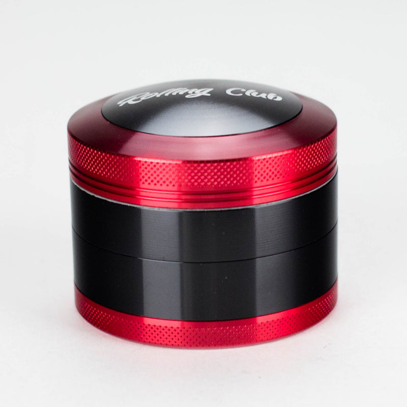 Rolling Club 4-Piece Metal Herb Grinder in Red