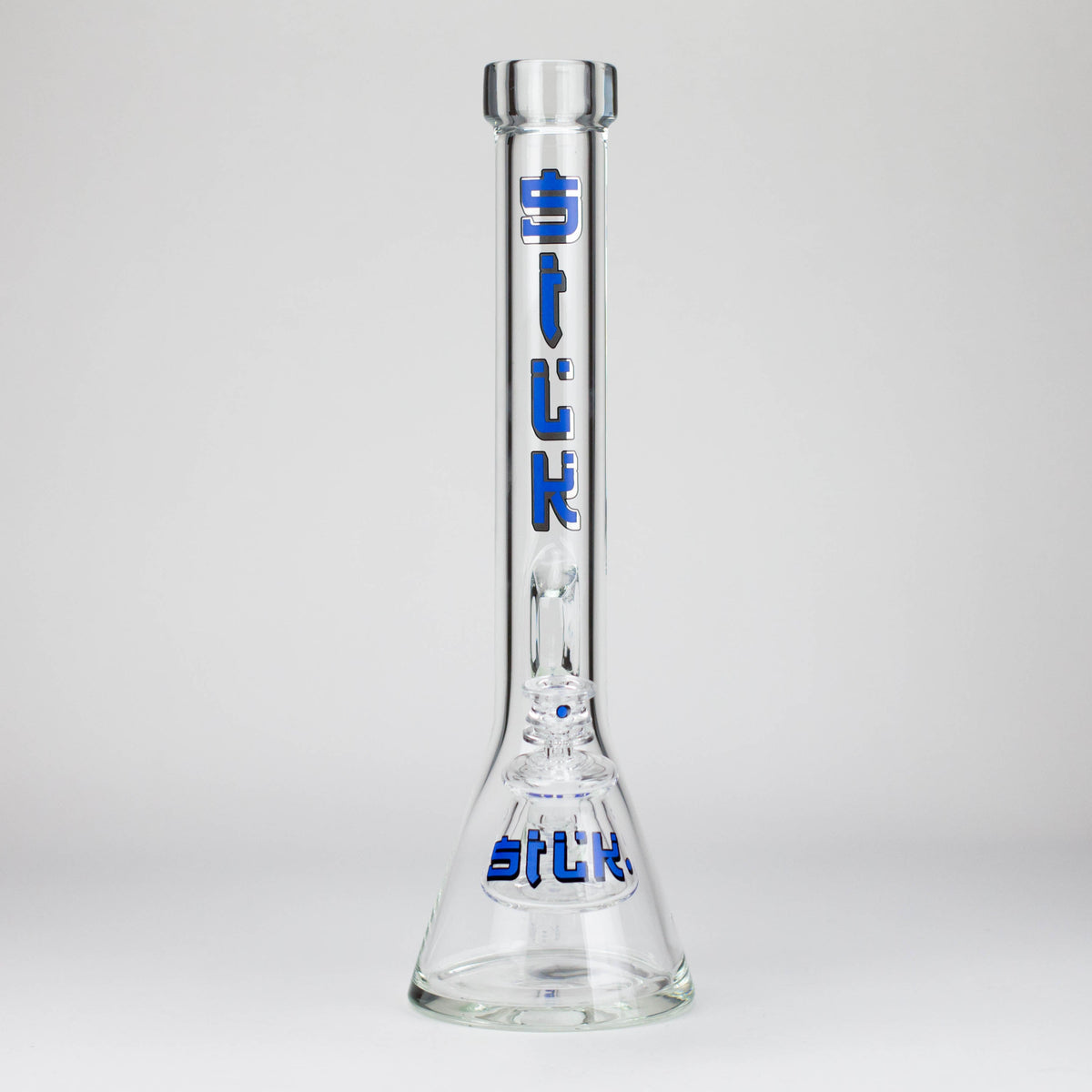 Silk Glass 17 Inch Thick Beaker Bong With Ash Catcher
