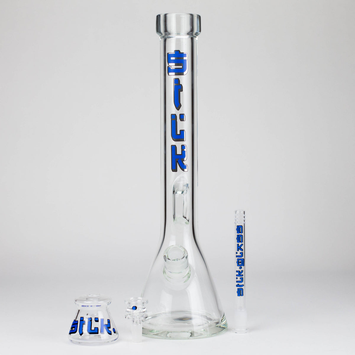 17 Inch Thick Beaker Bong With Ash Catcher from Silk Glass