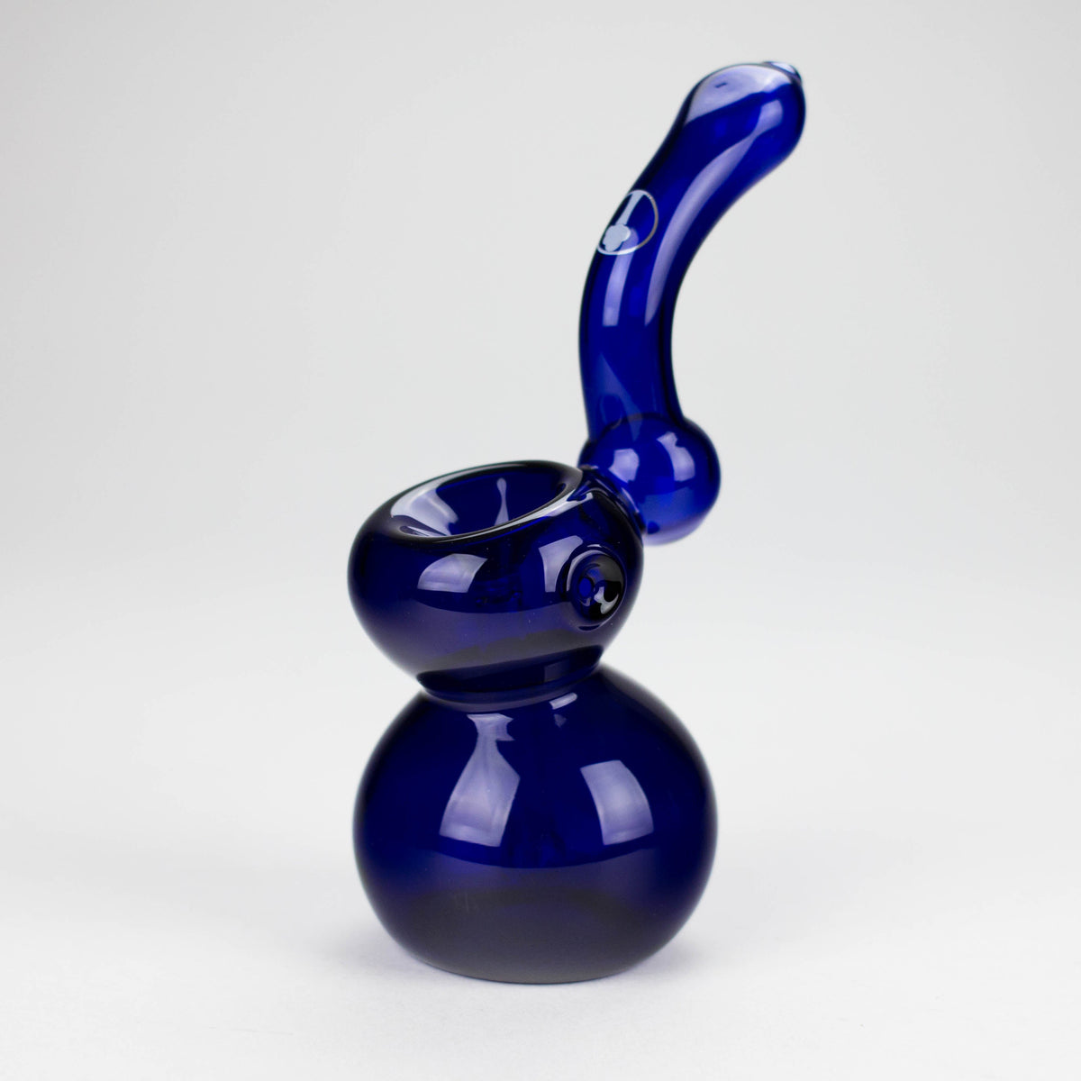 Mini Bubbler Bong With Showerhead Perc in Blue