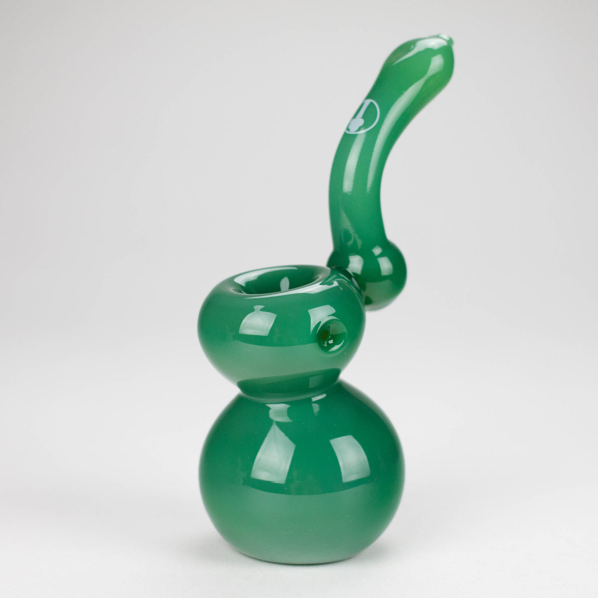Mini Bubbler Bong With Showerhead Perc in Green