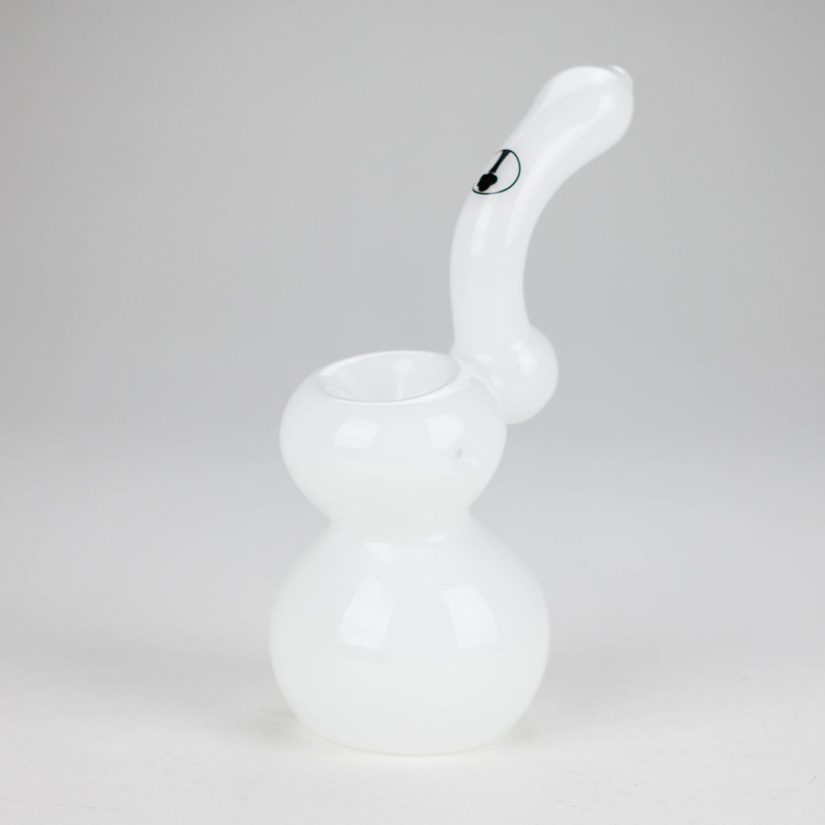 Mini Bubbler Bong With Showerhead Perc in White