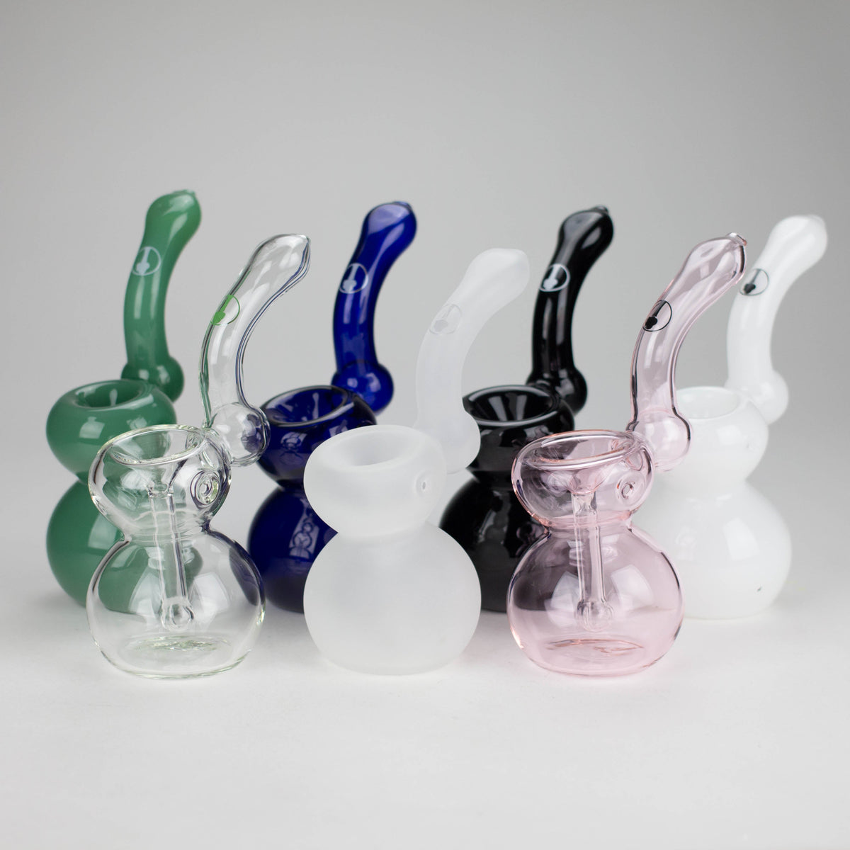 Mini Bubbler Bongs With Showerhead Percs from Tree Glass
