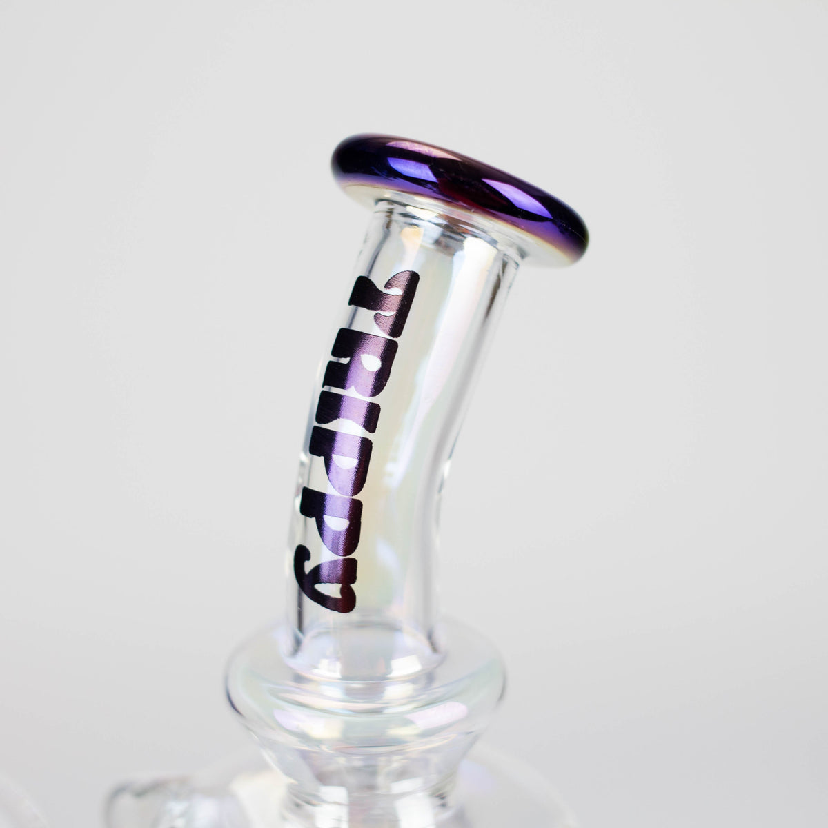 Glass Neck of the Trippy Glass Premium Recycler Dab Rig