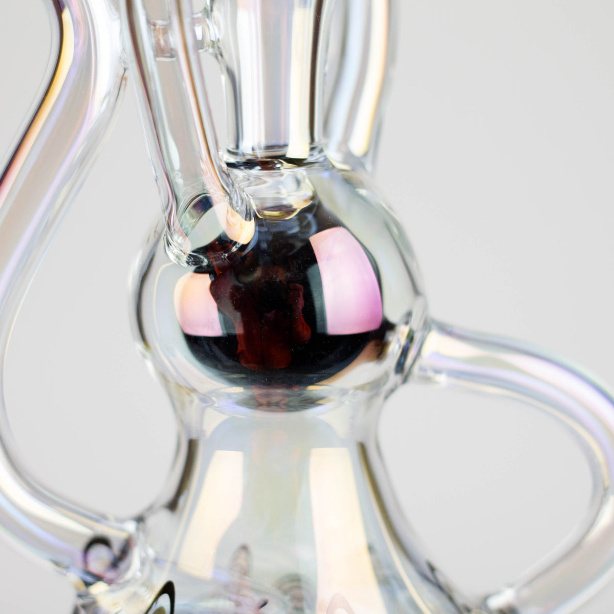 Percolator in the Trippy Glass Premium Recycler Dab Rig