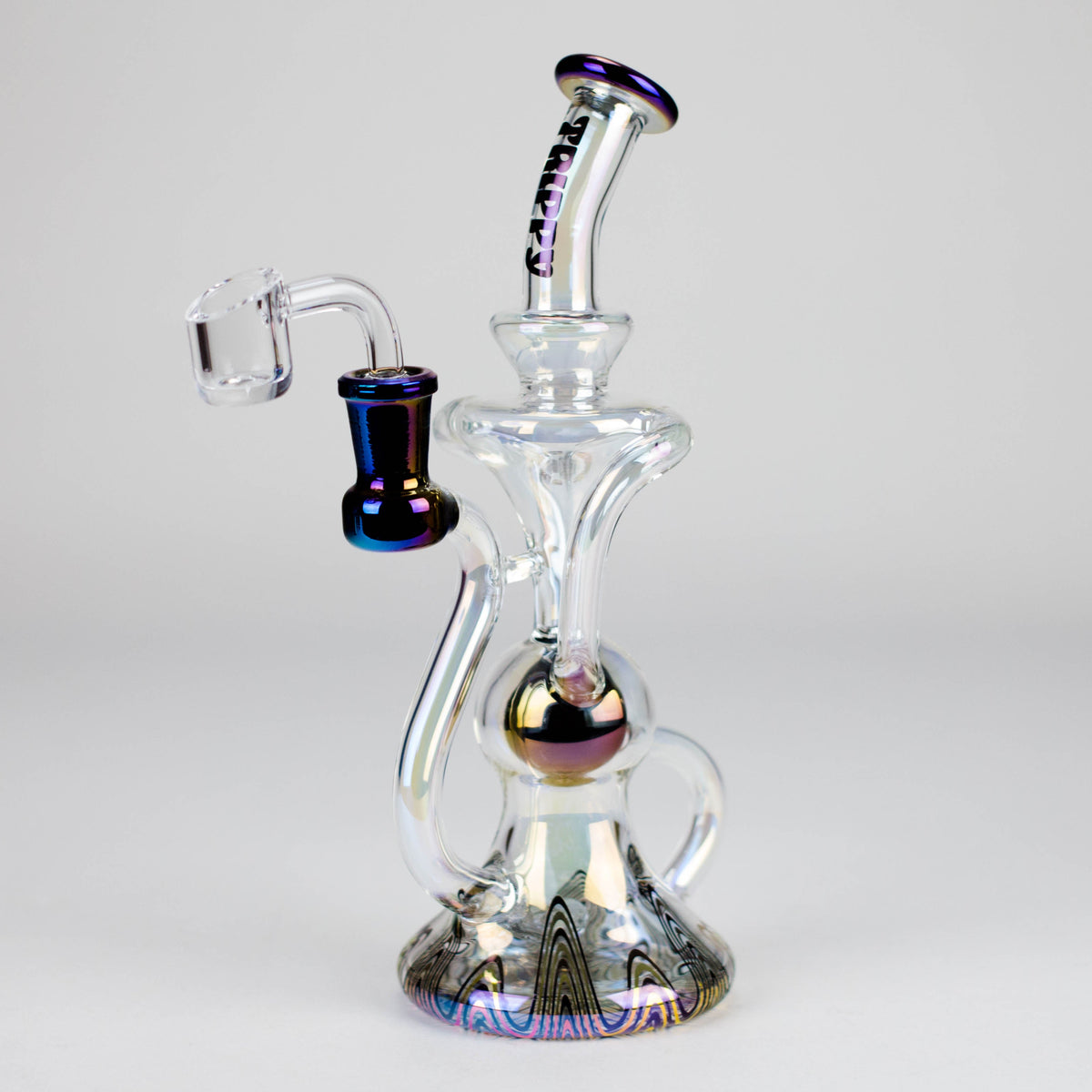 Trippy Glass Premium Recycler Dab Rig with Percolator