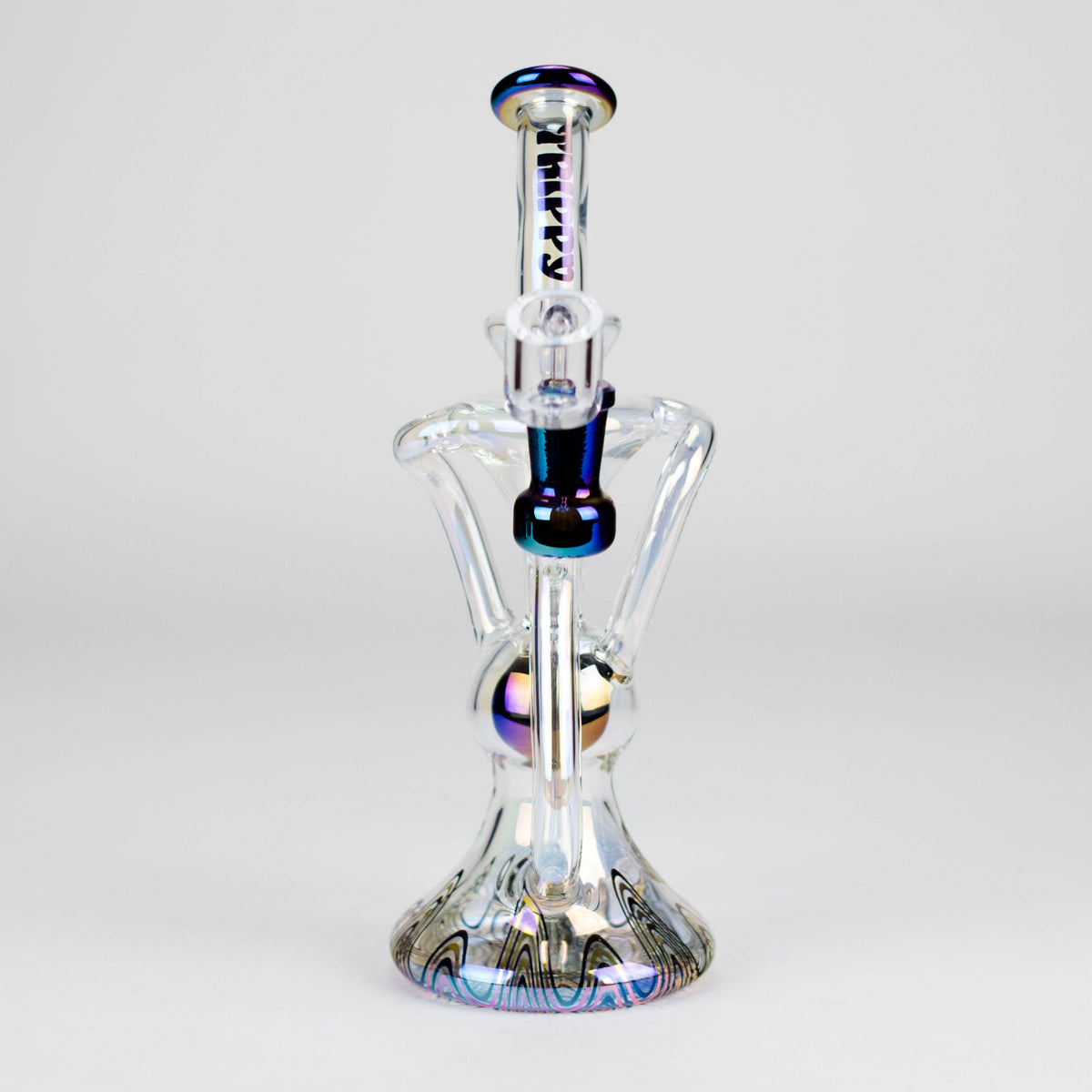 Trippy Glass Premium Recycler Dab Rig with circ perc