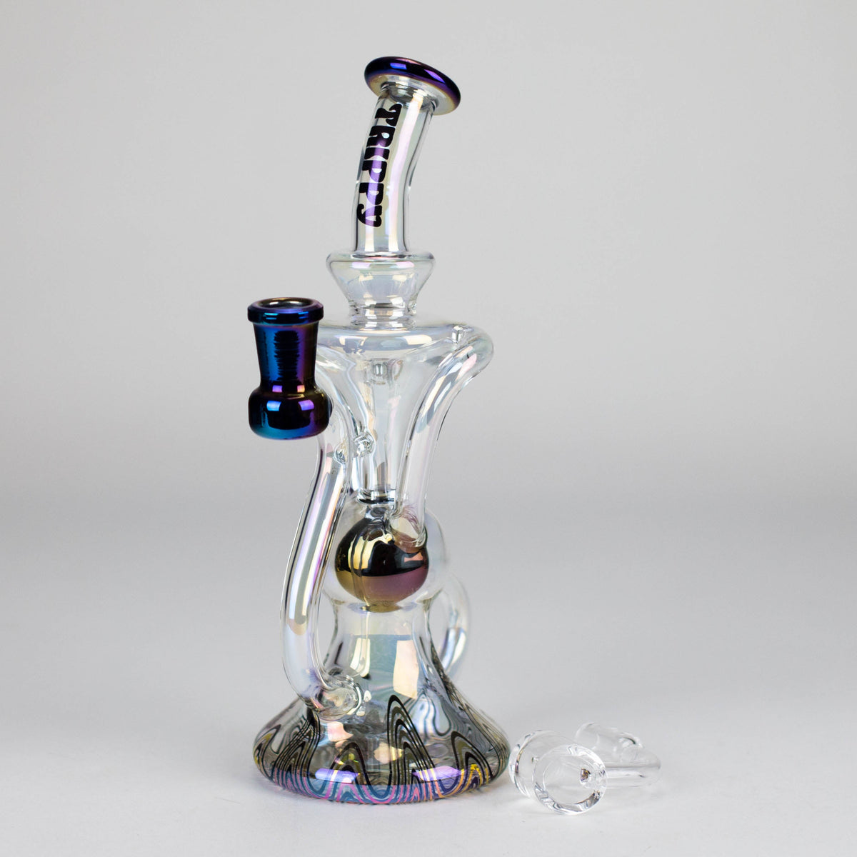Trippy Glass Premium Recycler Dab Rig