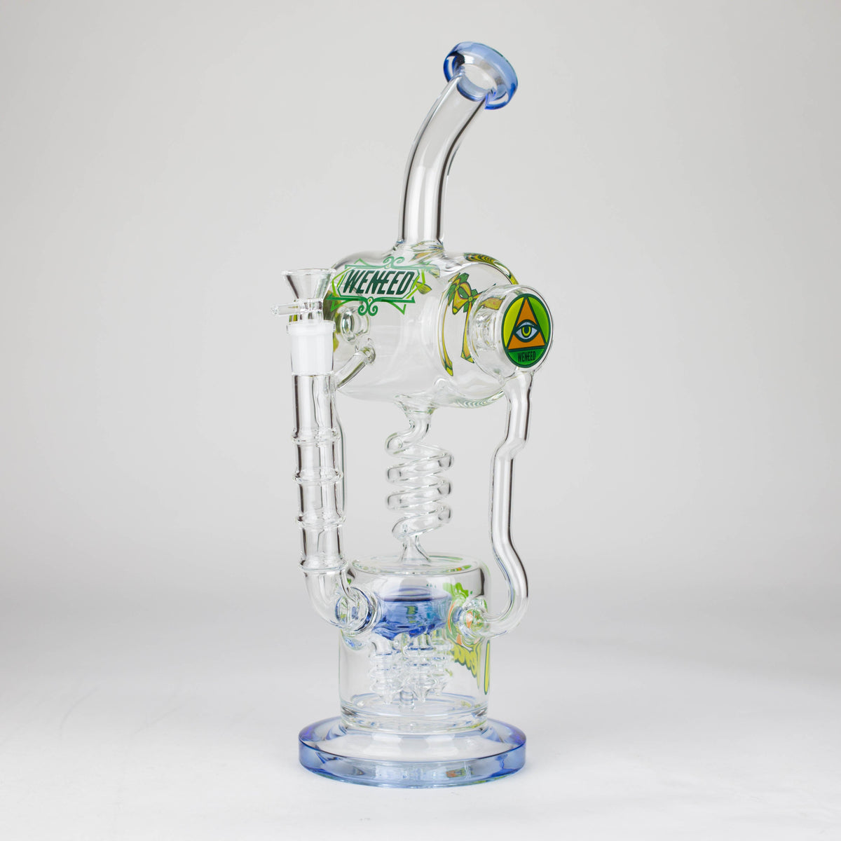WENEED Pulse Helix Recycler Bong in Blue