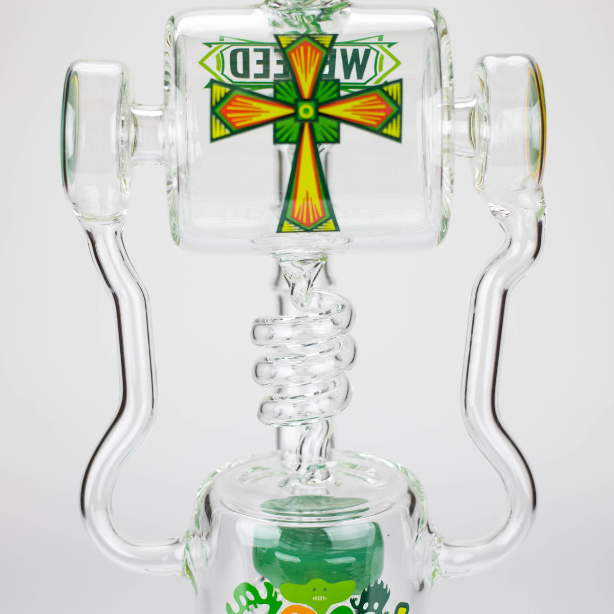Body of the WENEED Pulse Helix Recycler bong