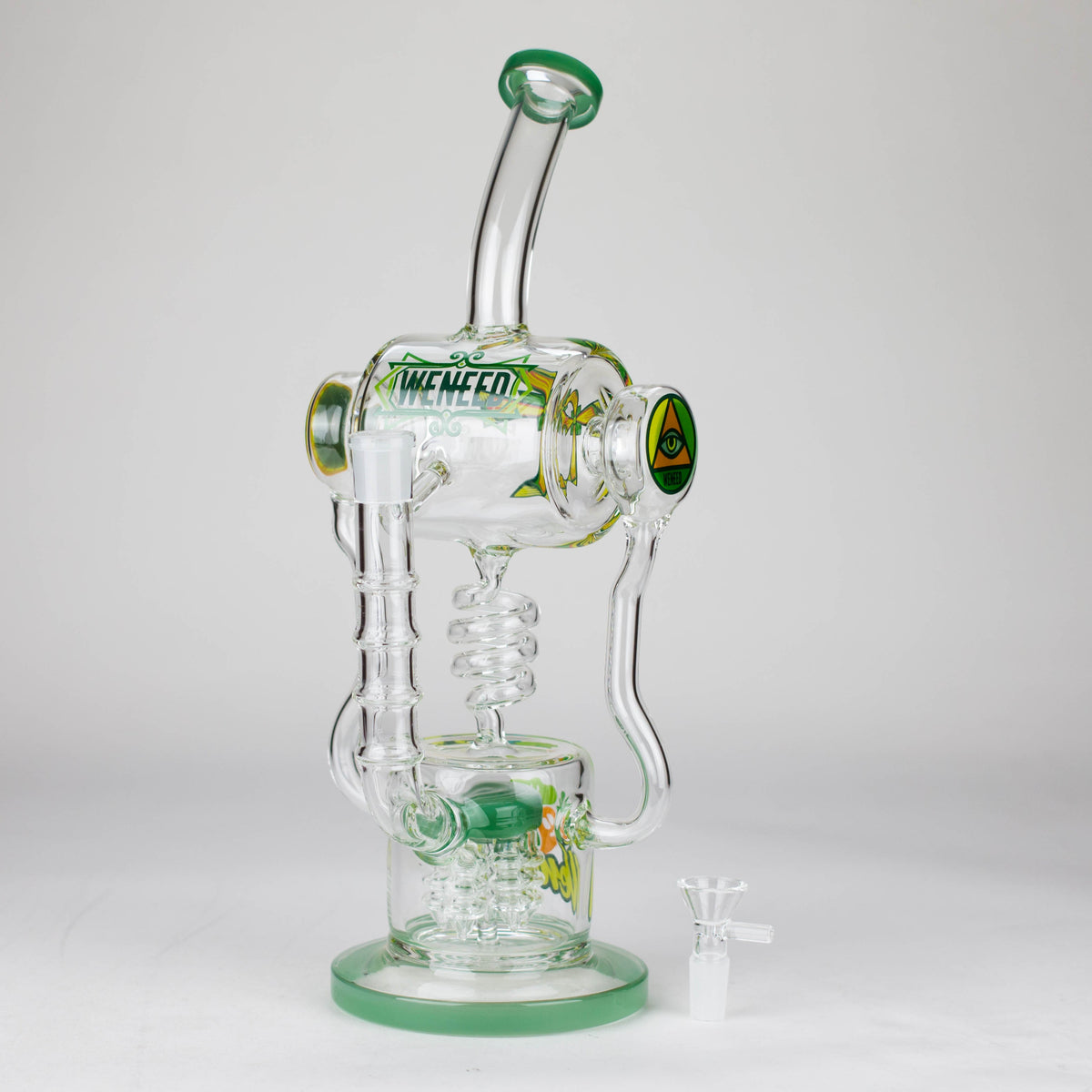 WENEED Pulse Helix Recycler Bong with Percolator