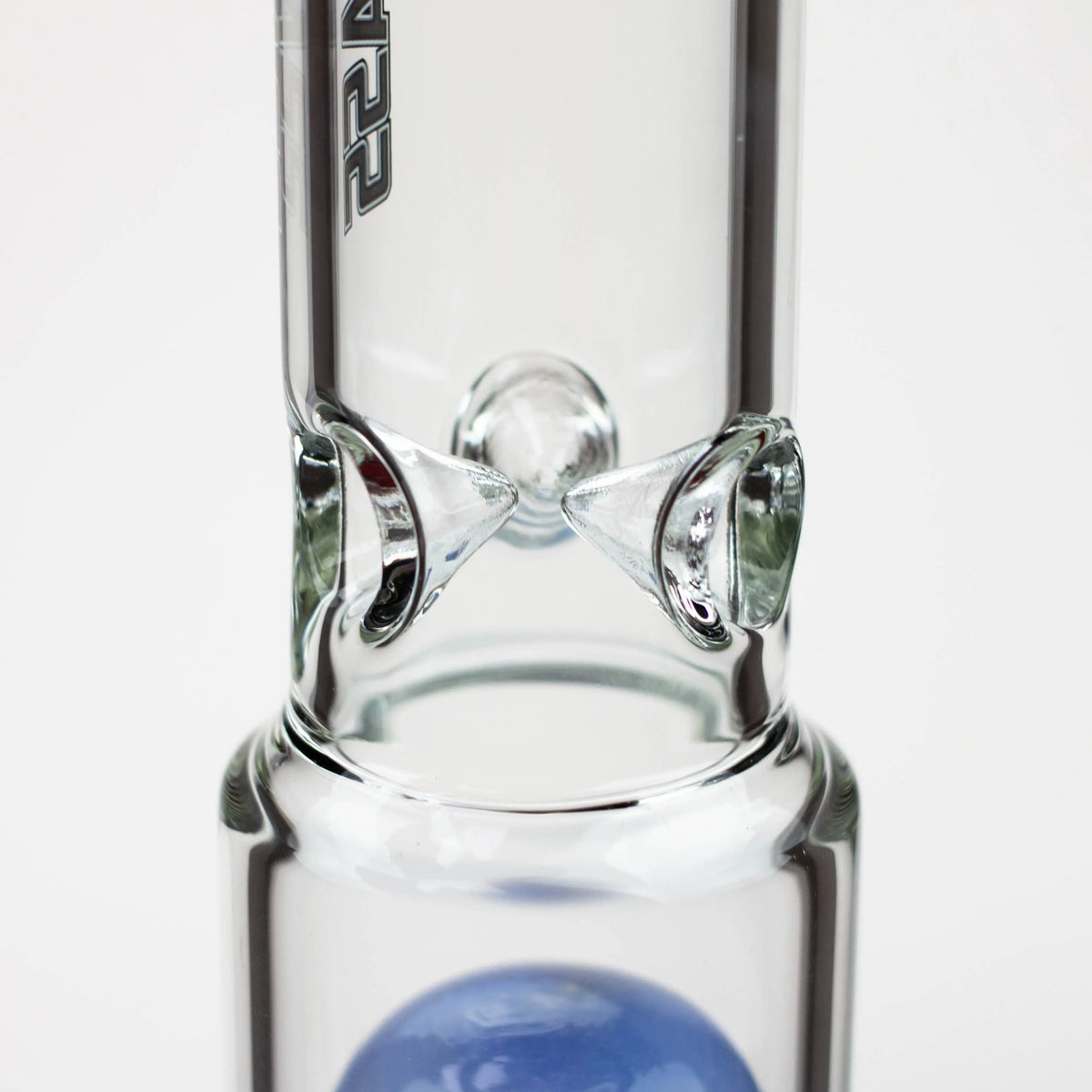 Ice Catch Notches in the Nice Glass 17 inch 10-Arm Tree Perc Bong