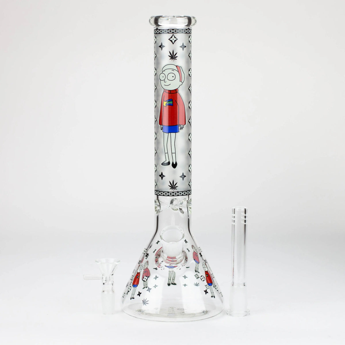 12" Rick And Morty Glass Beaker Bong - Cool Morty