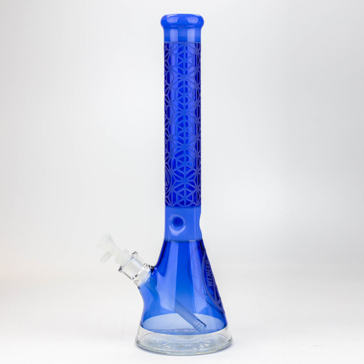 Side View of the WENEED- 18 Inch Lattice Web Beaker Bong