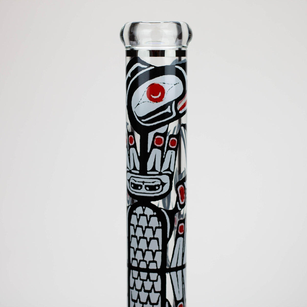 Glass Neck Design of the NG- 18 Inch Aboriginal Totem Beaker Bong