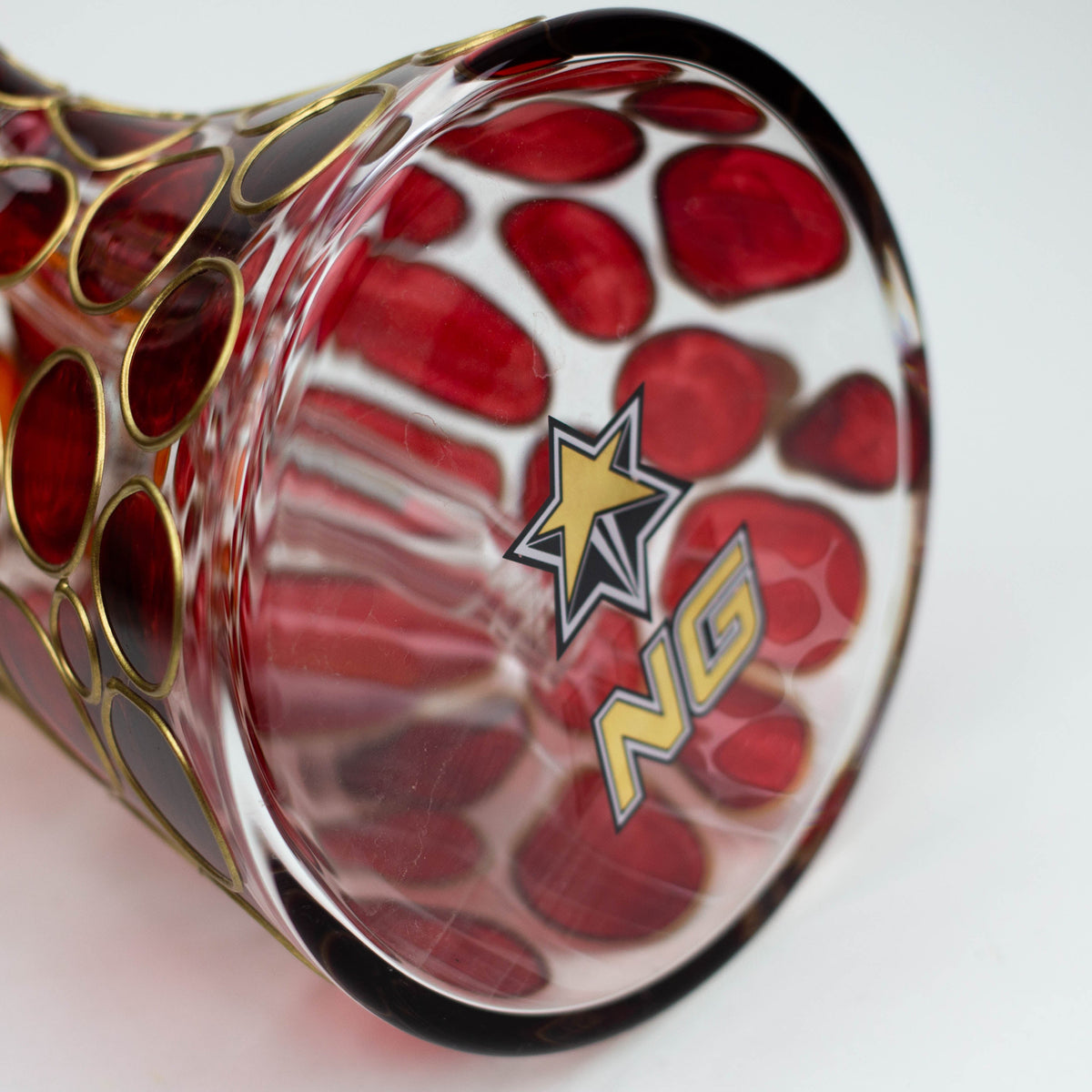 Bottom Base of the Nice Glass 13 inch Monkey Pox Beaker Bong