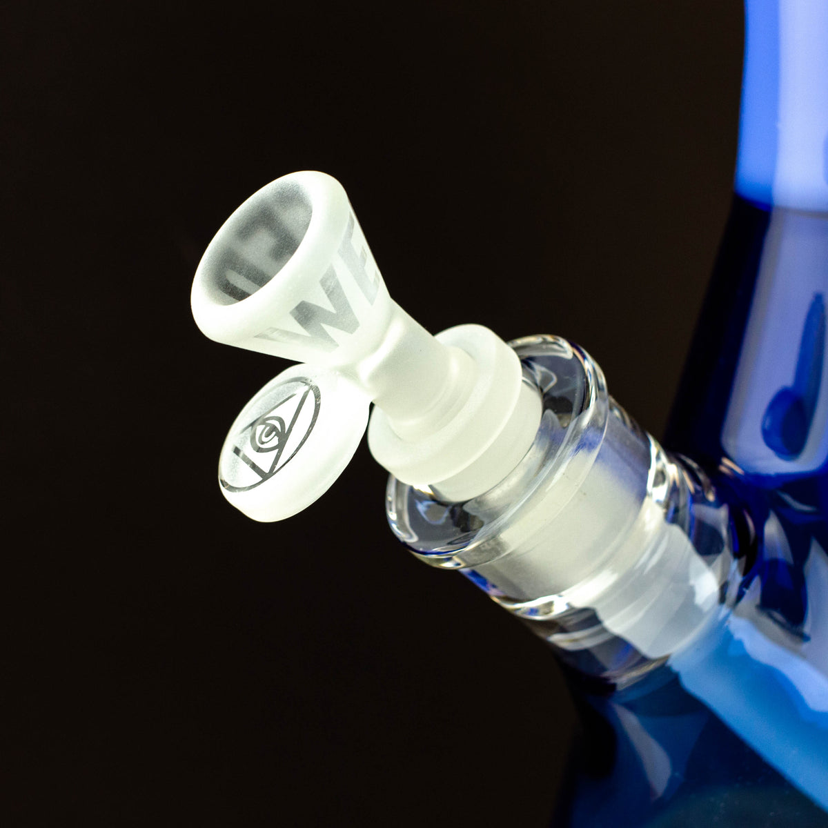 Frosted Bowl Piece part of the WENEED- 18 Inch Lattice Web Beaker Bong