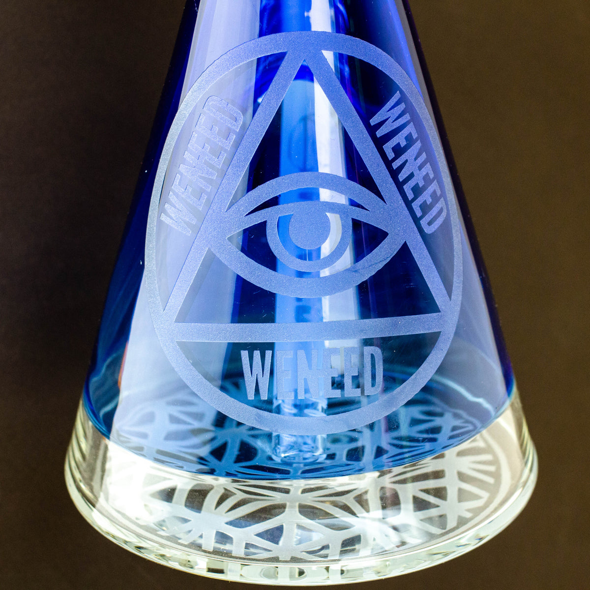 Base of the WENEED- 18 Inch Lattice Web Beaker Bong