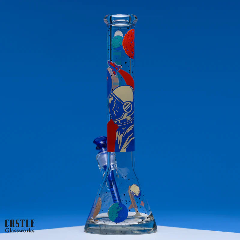 16 Inch Moonlight Beaker Bong by Castle Glassworks