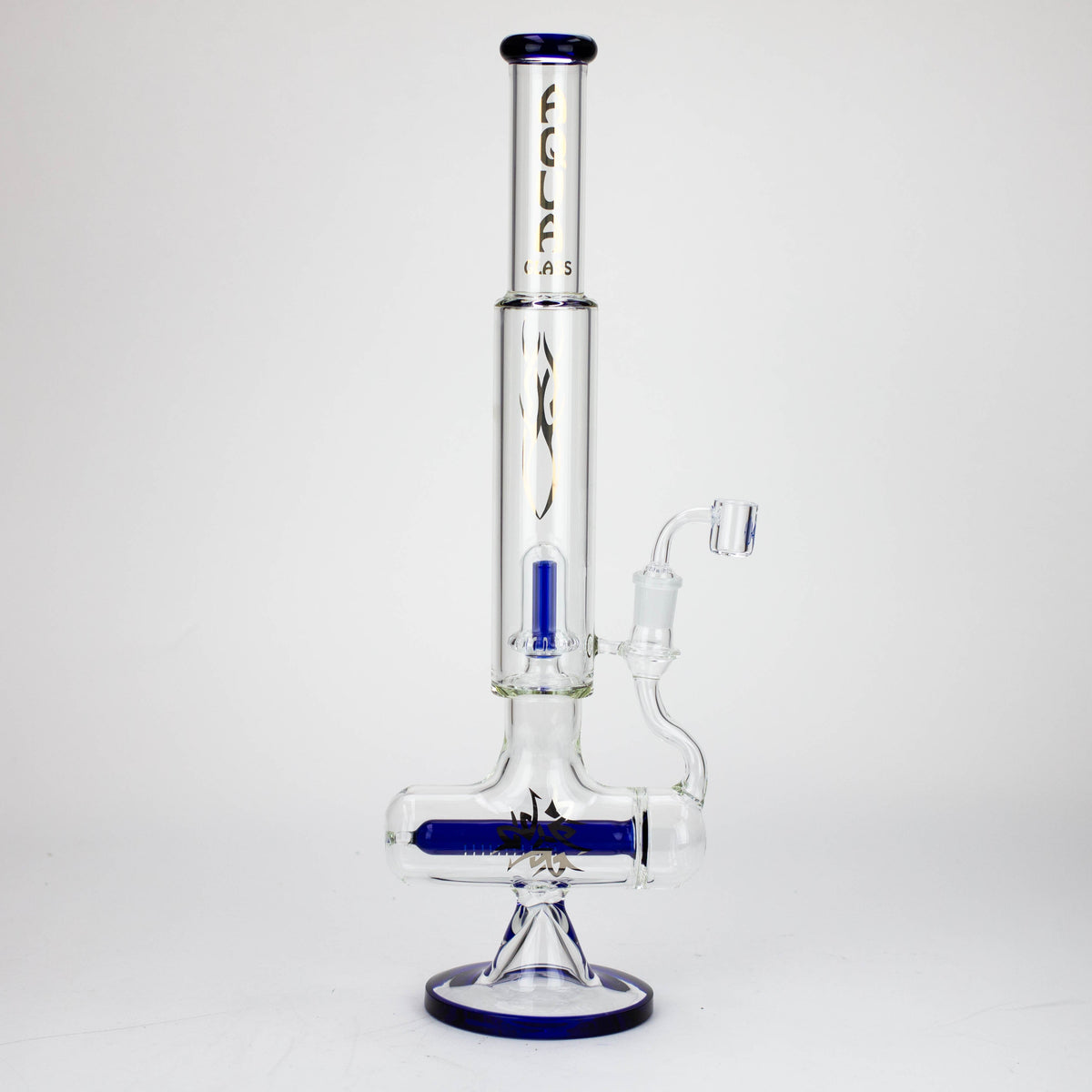 AQUA 21 inch Dab Rig Hybrid Bong with Showerhead Percolator with Quartz Banger