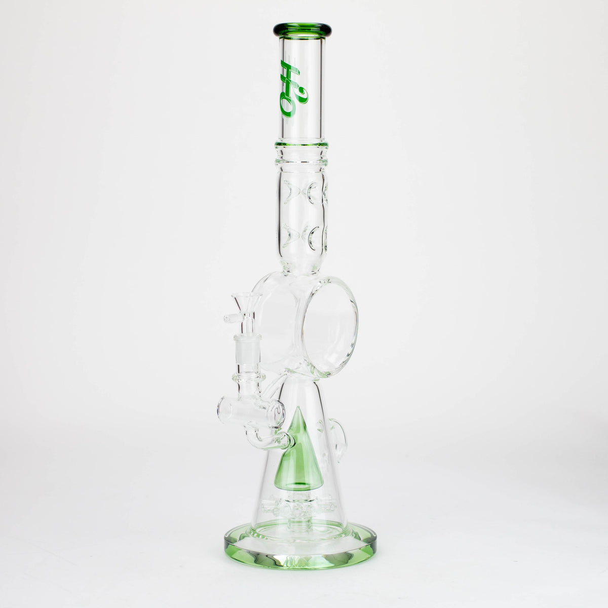 H2O | 19" Big Cone Perc & Inline Diffuser Bong_4