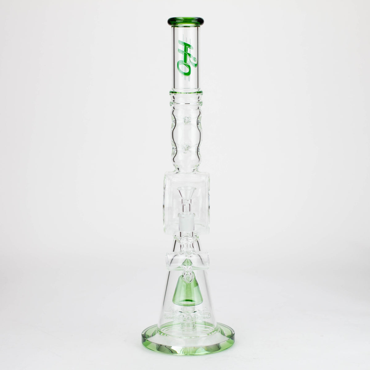 H2O | 19" Big Cone Perc & Inline Diffuser Bong_7