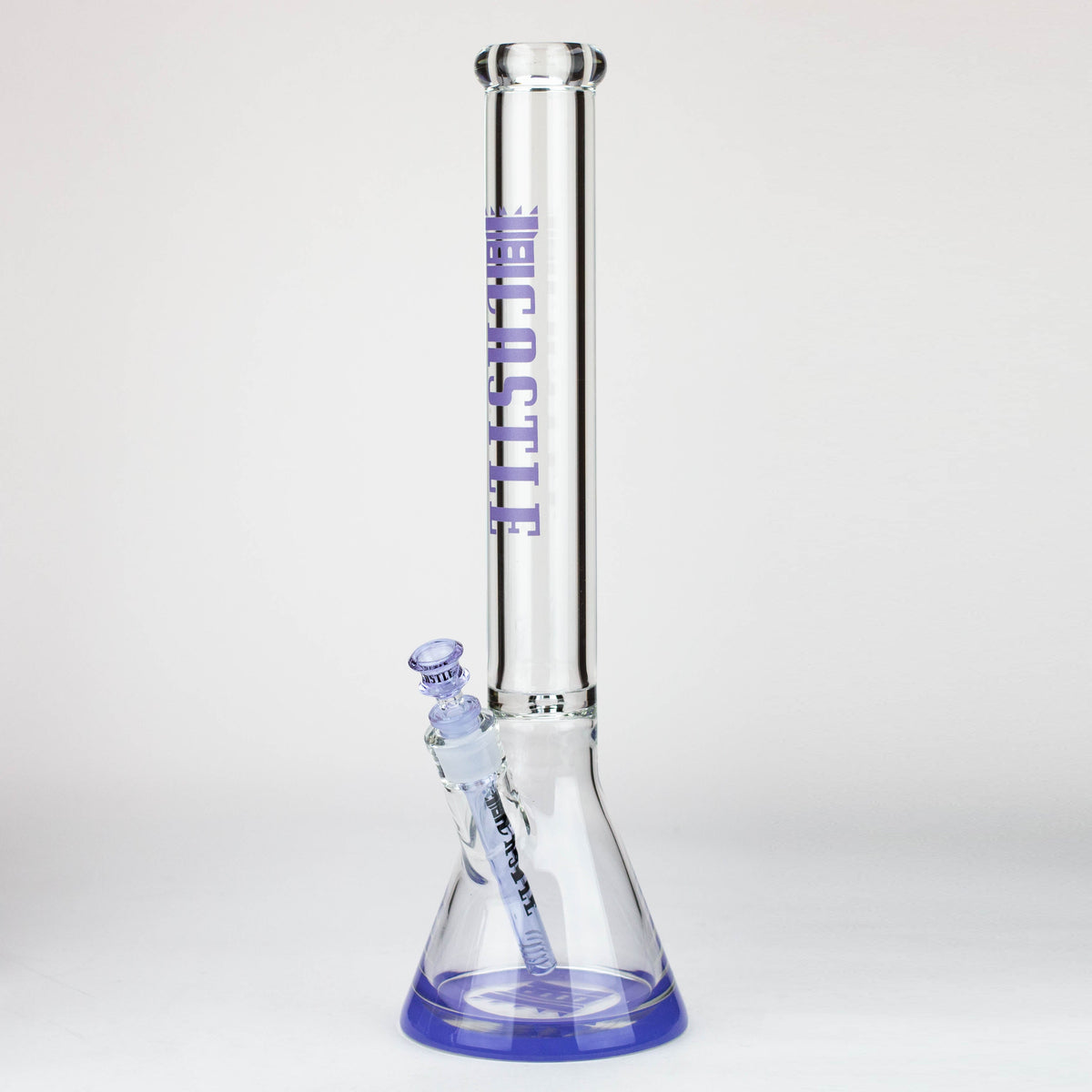 Castle Glassworks | 18 inch Glass Beaker Bong in Purple