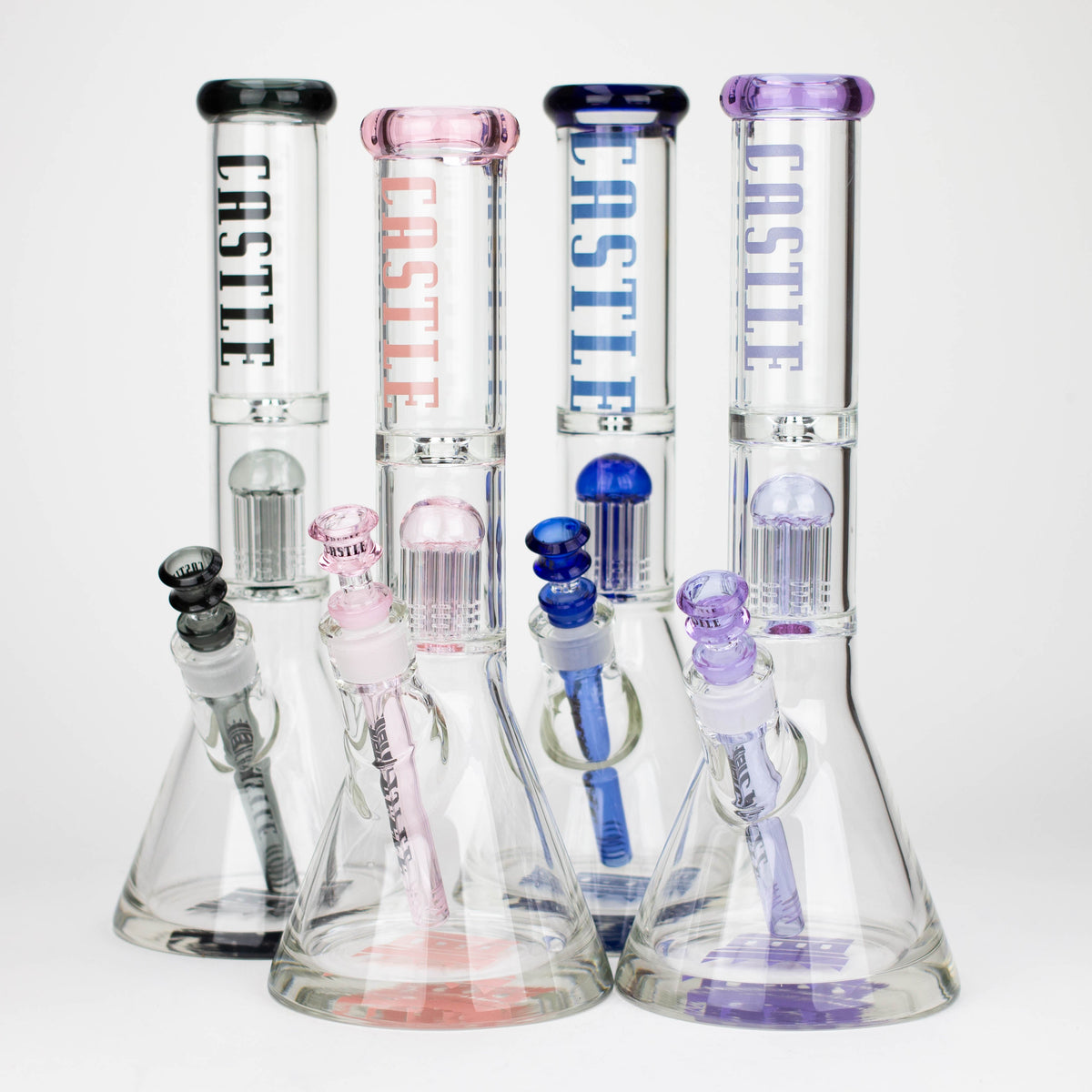 Castle Glassworks | 14 Inch 8-Arm Tree Perc Bong