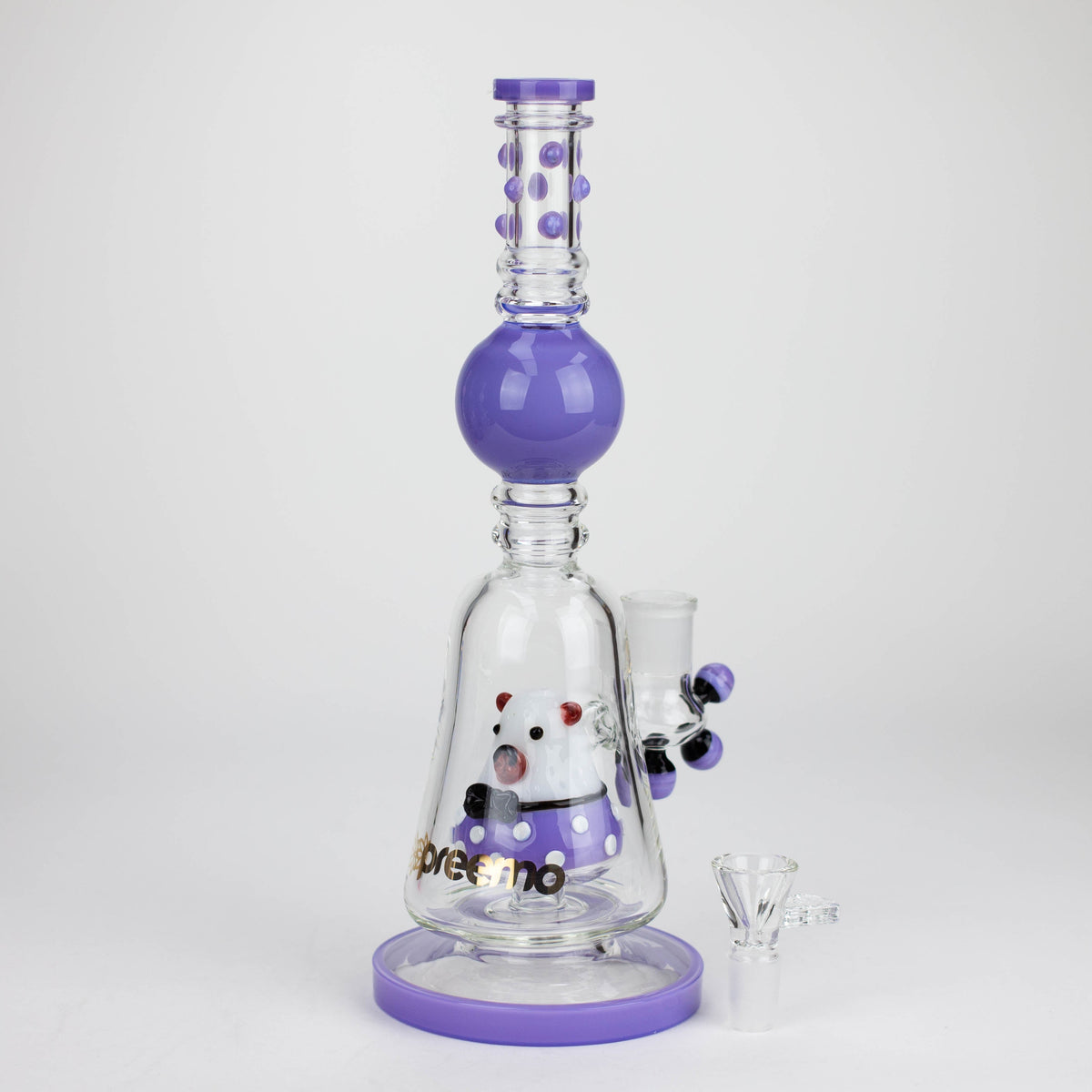 Preemo 13 inch Piggy Bubbler With Percolator And Glass Bowl Piece